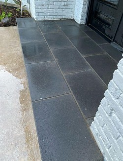 Luxurious paver porch